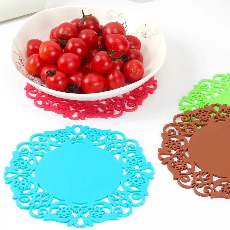 2 Pcs Silicon Table Mat