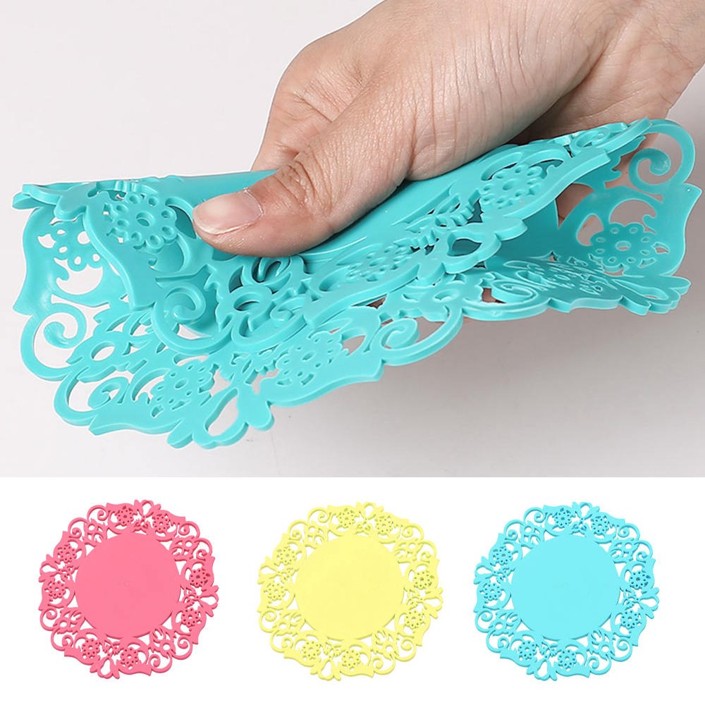 2 Pcs Silicon Table Mat